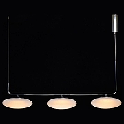 Подвесной светильник DeMarkt Ауксис 2 722010803 цвет плафона/подвески Белый, цвет арматуры Серебро-2