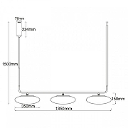 Подвесной светильник DeMarkt Ауксис 2 722010803 цвет плафона/подвески Белый, цвет арматуры Серебро-13