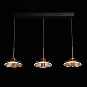 Подвесной светильник DeMarkt Ауксис 12 722013303 цвет плафона/подвески Прозрачный, цвет арматуры Медь, Черный-1