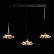 Подвесной светильник DeMarkt Ауксис 12 722013303 цвет плафона/подвески Прозрачный, цвет арматуры Медь, Черный-2