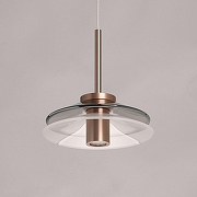 Подвесной светильник DeMarkt Ауксис 12 722013303 цвет плафона/подвески Прозрачный, цвет арматуры Медь, Черный-3