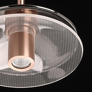 Подвесной светильник DeMarkt Ауксис 12 722013303 цвет плафона/подвески Прозрачный, цвет арматуры Медь, Черный-6