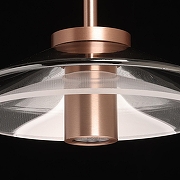 Подвесной светильник DeMarkt Ауксис 12 722013303 цвет плафона/подвески Прозрачный, цвет арматуры Медь, Черный-7