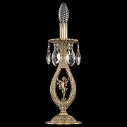 Настольная лампа Bohemia Ivele Crystal 7200 72400L/1-33 FP FA5S цвет плафона/подвески Прозрачный, цвет арматуры Бронза