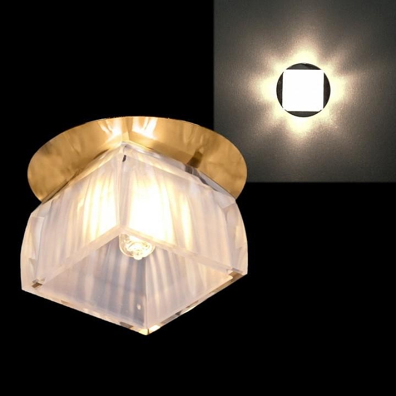 Встраиваемый светильник Sneha 7288/H G9 GD+WT 