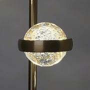 Торшер DeMarkt Капелия 4 730041506 цвет плафона/подвески Прозрачный, цвет арматуры Бронза-3