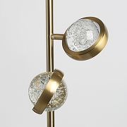 Торшер DeMarkt Капелия 4 730041506 цвет плафона/подвески Прозрачный, цвет арматуры Бронза-4