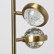 Торшер DeMarkt Капелия 4 730041506 цвет плафона/подвески Прозрачный, цвет арматуры Бронза-5