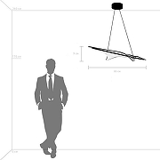 Подвесной светильник Lightstar Varese 731313 цвет плафона/подвески Прозрачный, цвет арматуры Золото-3