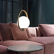 Подвесной светильник Imperiumloft Matthew Mccorm1ck Stud1o M1la Pendant 73527-22 цвет плафона/подвески Белый, цвет арматуры Бронза-2