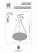 Подвесной светильник Lightstar Rotonda 736367 цвет плафона/подвески Черный, цвет арматуры Черный-2