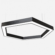 Подвесной светильник Siled HEXAGO-02 7370416 цвет плафона/подвески Черный, цвет арматуры Черный