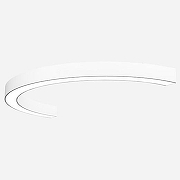 Накладной светильник Siled NIMBUS-HALF 7372243 цвет плафона/подвески Белый, цвет арматуры Белый