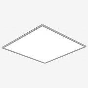 Светильник для потолка Армстронг Siled Армстронг 7372996 цвет плафона/подвески Белый, цвет арматуры Белый