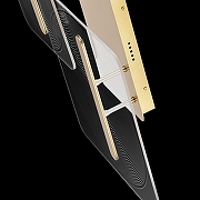 Светильник на штанге Lightstar Acr1le 738063 цвет плафона/подвески Прозрачный, цвет арматуры Золото-2