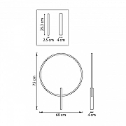 Накладной светильник Lightstar Und1ne 738567 цвет плафона/подвески Черный, цвет арматуры Черный-9