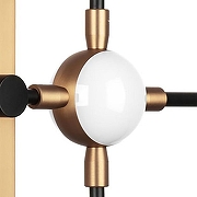 Бра Lightstar Bergamo 745647 цвет плафона/подвески Белый, цвет арматуры Золото, Черный-1