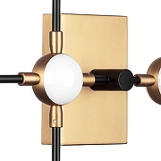 Бра Lightstar Bergamo 745647 цвет плафона/подвески Белый, цвет арматуры Золото, Черный-3