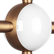 Бра Lightstar Bergamo 745647 цвет плафона/подвески Белый, цвет арматуры Золото, Черный-4