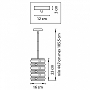 Светильник на штанге Lightstar Amer1go 746018 цвет плафона/подвески Прозрачный, Хром, цвет арматуры Хром-1