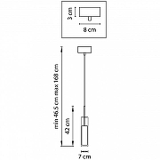 Подвесной светильник Lightstar C1l1no 756017 цвет плафона/подвески Прозрачный, Хром, цвет арматуры Черный-5