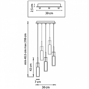 Подвесной светильник Lightstar C1l1no 756056 цвет плафона/подвески Белый, Прозрачный, цвет арматуры Белый-4