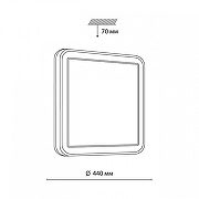 Накладной светильник Sonex Akuna 7621/DL цвет плафона/подвески Белый, Черный, цвет арматуры Белый-7