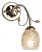 Бра Velante 762 762-301-01 цвет плафона/подвески Белый, Золото, цвет арматуры Золото