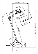 Настольная лампа офисная Lightstar Loft 765916 цвет плафона/подвески Белый, цвет арматуры Белый-2