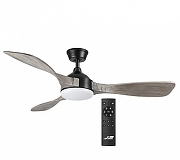 Светильник с вентилятором Sonex VIVA LED 7702/24L цвет плафона/подвески Белый, цвет арматуры Серый, Черный-1