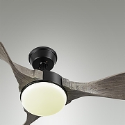 Светильник с вентилятором Sonex VIVA LED 7702/24L цвет плафона/подвески Белый, цвет арматуры Серый, Черный-5