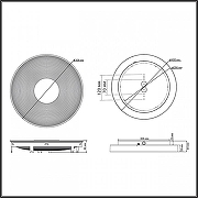 Накладной светильник Sonex Quantum 7752/25L цвет плафона/подвески Белый, цвет арматуры Белый-7