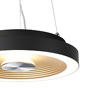 Накладной светильник Sonex Quantum 7753/18L цвет плафона/подвески Черный, Золото, цвет арматуры Черный-6