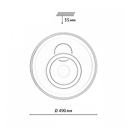 Накладной светильник Sonex Gemini 7785/85L цвет плафона/подвески Белый, Бронза, цвет арматуры Белый-9