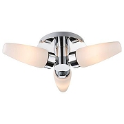 Накладной светильник Globo Piton 78160-3D цвет плафона/подвески Белый, цвет арматуры Хром