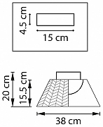 Накладной светильник Lightstar Napol1 794018 цвет плафона/подвески Серый, цвет арматуры Коричневый-7