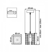 Подвесной светильник Lightstar Cr1stallo 795412 цвет плафона/подвески Прозрачный, цвет арматуры Золото-3