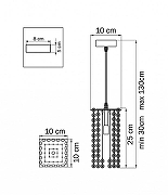 Подвесной светильник Lightstar Cr1stallo 795424 цвет плафона/подвески Прозрачный, цвет арматуры Хром-3