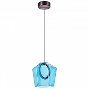 Подвесной светильник Lightstar Caramello 796115 цвет плафона/подвески Голубой, цвет арматуры Коричневый-1