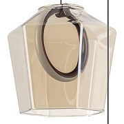 Подвесной светильник Lightstar Caramello 796139 цвет плафона/подвески Голубой, Зеленый, Коричневый, цвет арматуры Коричневый-7