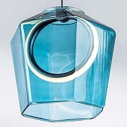 Подвесной светильник Lightstar Caramello 796139 цвет плафона/подвески Голубой, Зеленый, Коричневый, цвет арматуры Коричневый-8