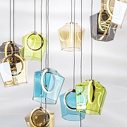 Подвесной светильник Lightstar Caramello 796229 цвет плафона/подвески Красный, Синий, Зеленый, цвет арматуры Коричневый-1