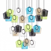 Подвесной светильник Lightstar Caramello 796349 цвет плафона/подвески Красный, Синий, Зеленый, цвет арматуры Коричневый-1