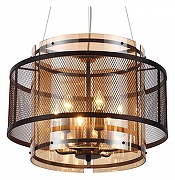 Подвесной светильник Lumion Zarina 8007/6 цвет плафона/подвески Черный, Оранжевый, цвет арматуры Черный