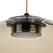 Подвесной светильник Lightstar Sferetta 801013 цвет плафона/подвески Коньячный, цвет арматуры Красный-5