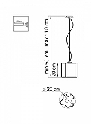 Подвесной светильник Lightstar Nub1 802110 цвет плафона/подвески Белый, цвет арматуры Хром-2