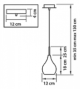 Подвесной светильник Lightstar Pentola 803030 цвет плафона/подвески Белый, цвет арматуры Хром-2