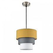 Подвесной светильник Lumion Ilaida 8038/1 цвет плафона/подвески Белый, Желтый, Серый, цвет арматуры Никель-1