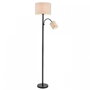 Торшер с подсветкой Lumion Kaya 8042/2F цвет плафона/подвески Бежевый, цвет арматуры Черный-1