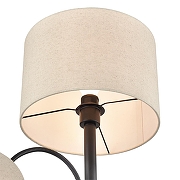 Торшер с подсветкой Lumion Kaya 8042/2F цвет плафона/подвески Бежевый, цвет арматуры Черный-3